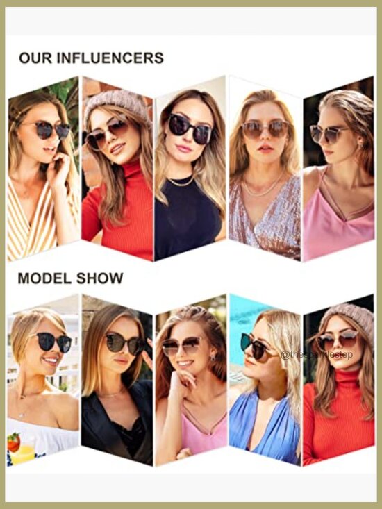 Classic Trendy Round Sunglasses Oversized Large Shades UV400 Protection main image 5